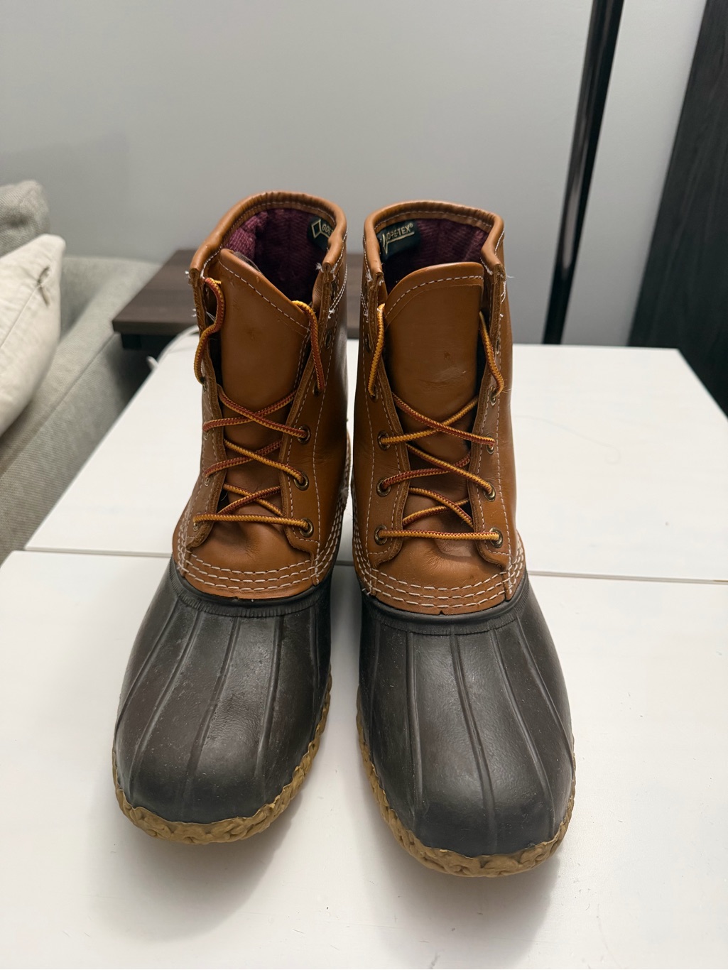 L.L. Bean Women's Brown Lace-Up Boots